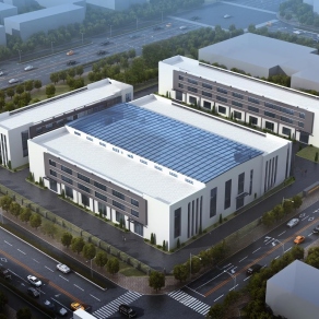 现代厂房鸟瞰3D模型下载